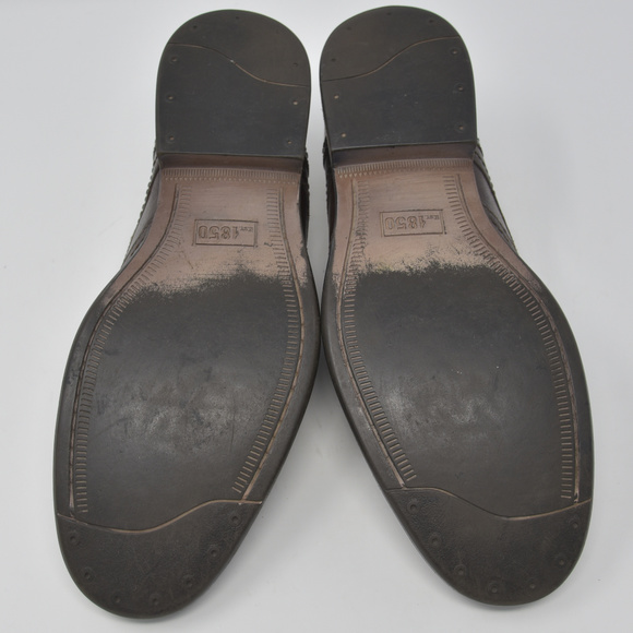 *J&M EST 1850 Brown Leather Sz 10 Wingtip Oxford main image 6